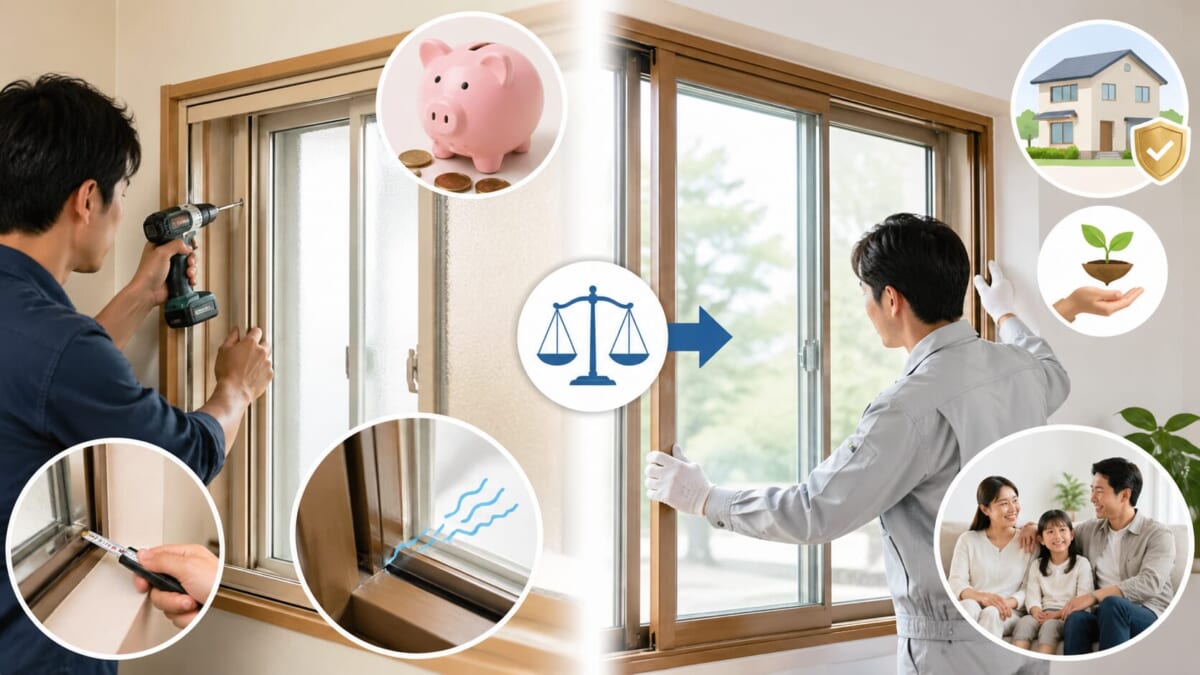 内窓リフォームはDIYできる？業者依頼との違い