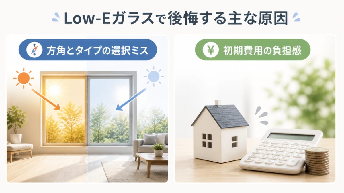 Low-Eガラスで後悔する主な原