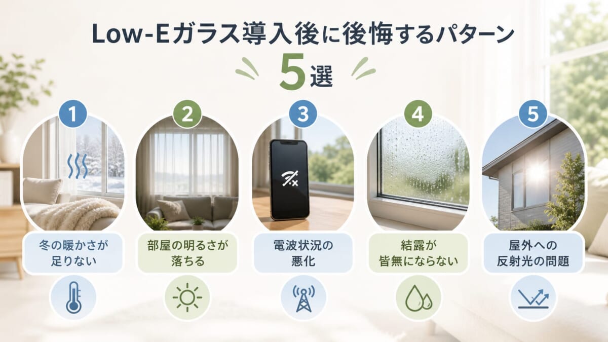 Low-Eガラス導入後に後悔するパターン5選