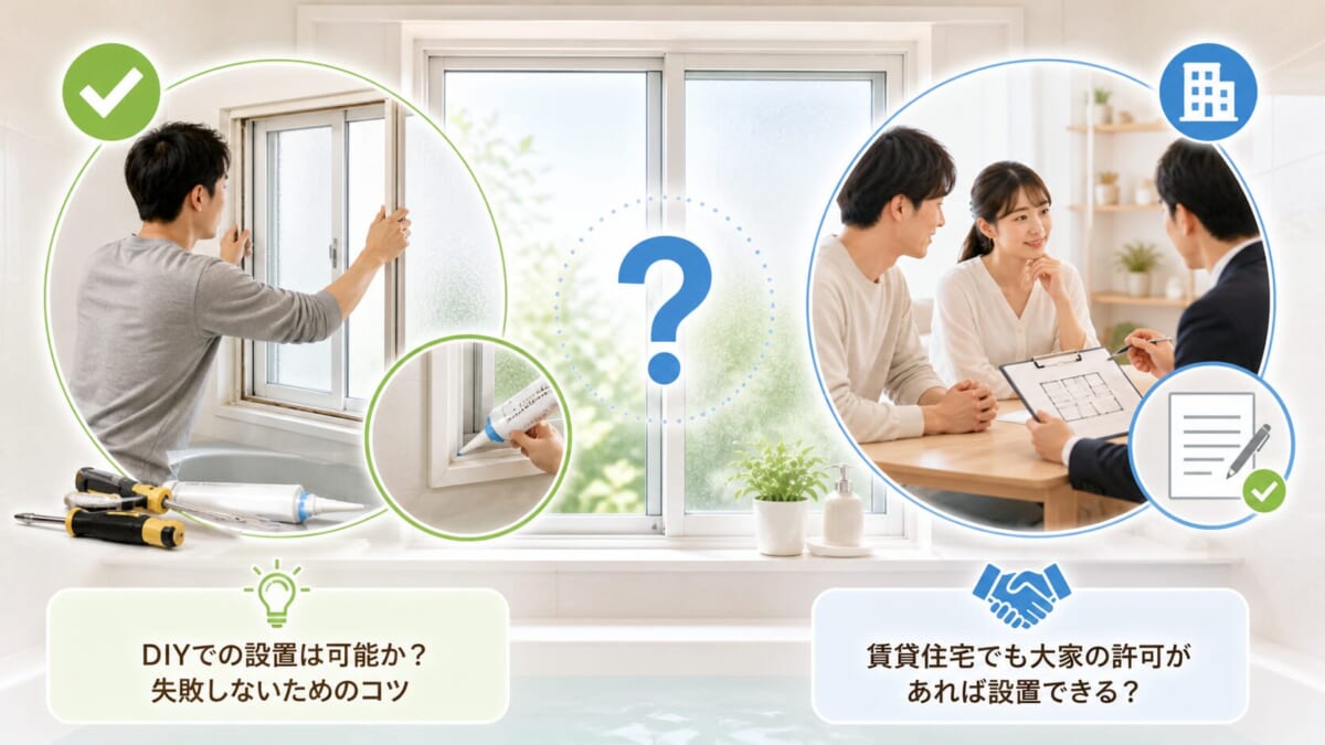 【よくある質問】DIY設置や賃貸住宅での対応は？