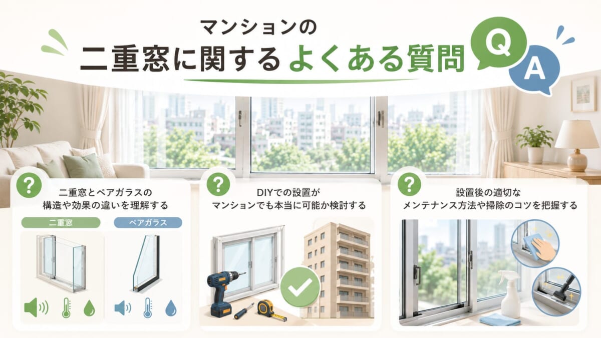 マンションの二重窓に関するよくある質問