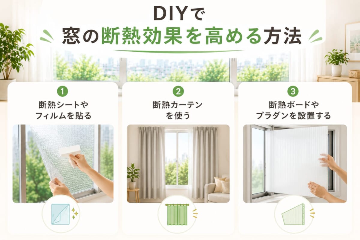DIYで窓の断熱効果を高める方法
