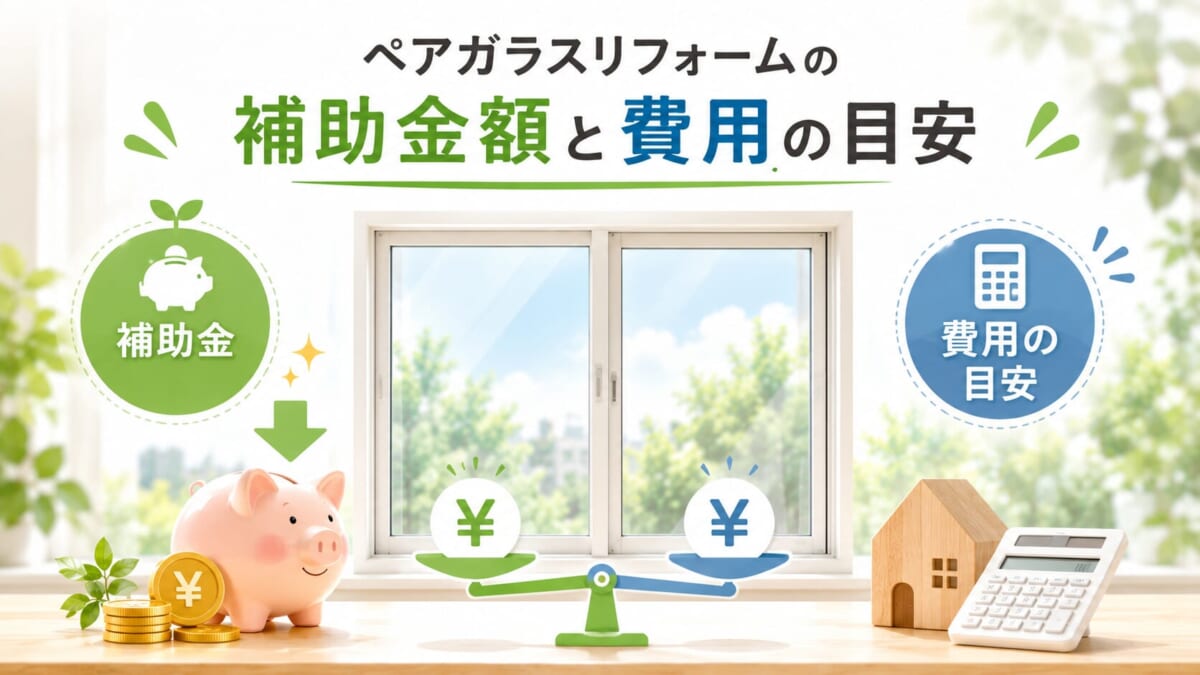 ペアガラスリフォームの補助金額と費用の目安
