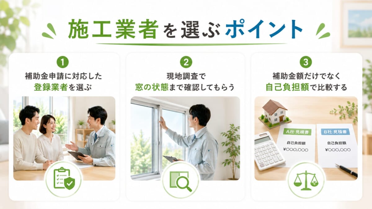 施工業者を選ぶポイント