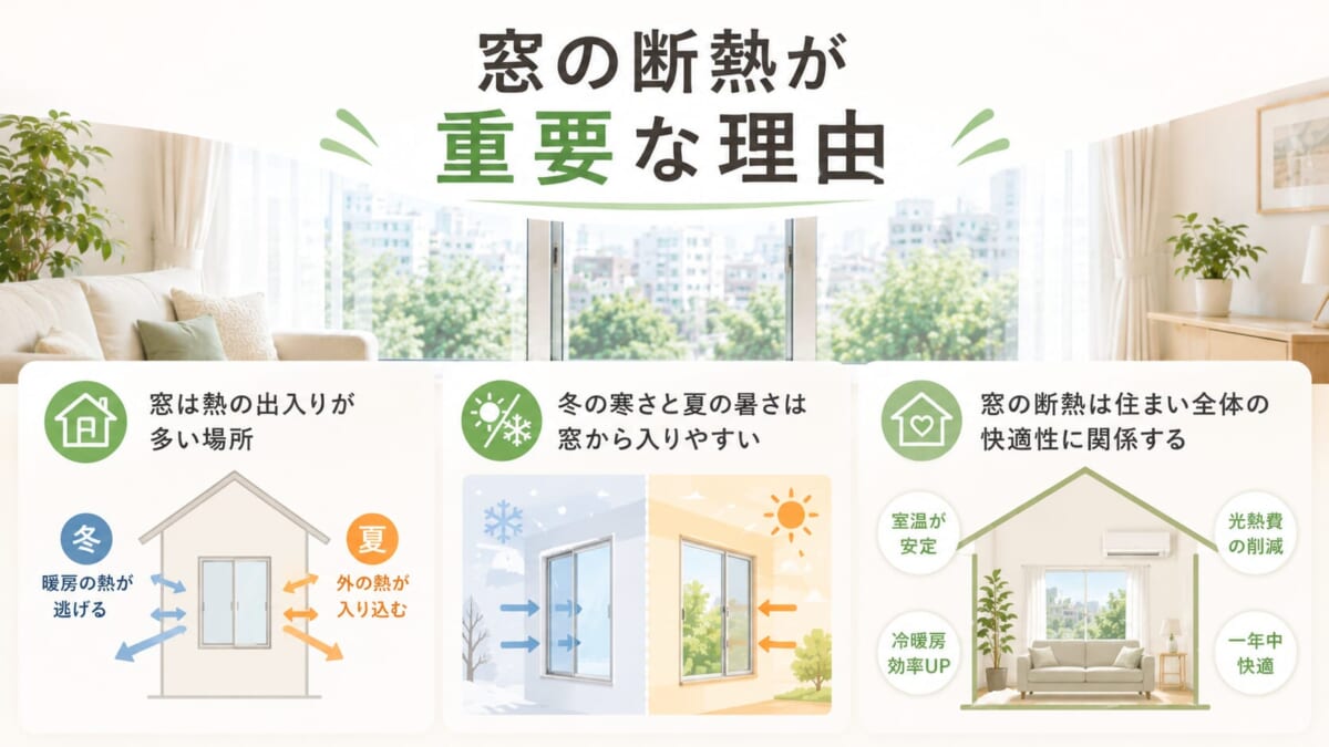 窓の断熱が重要な理由