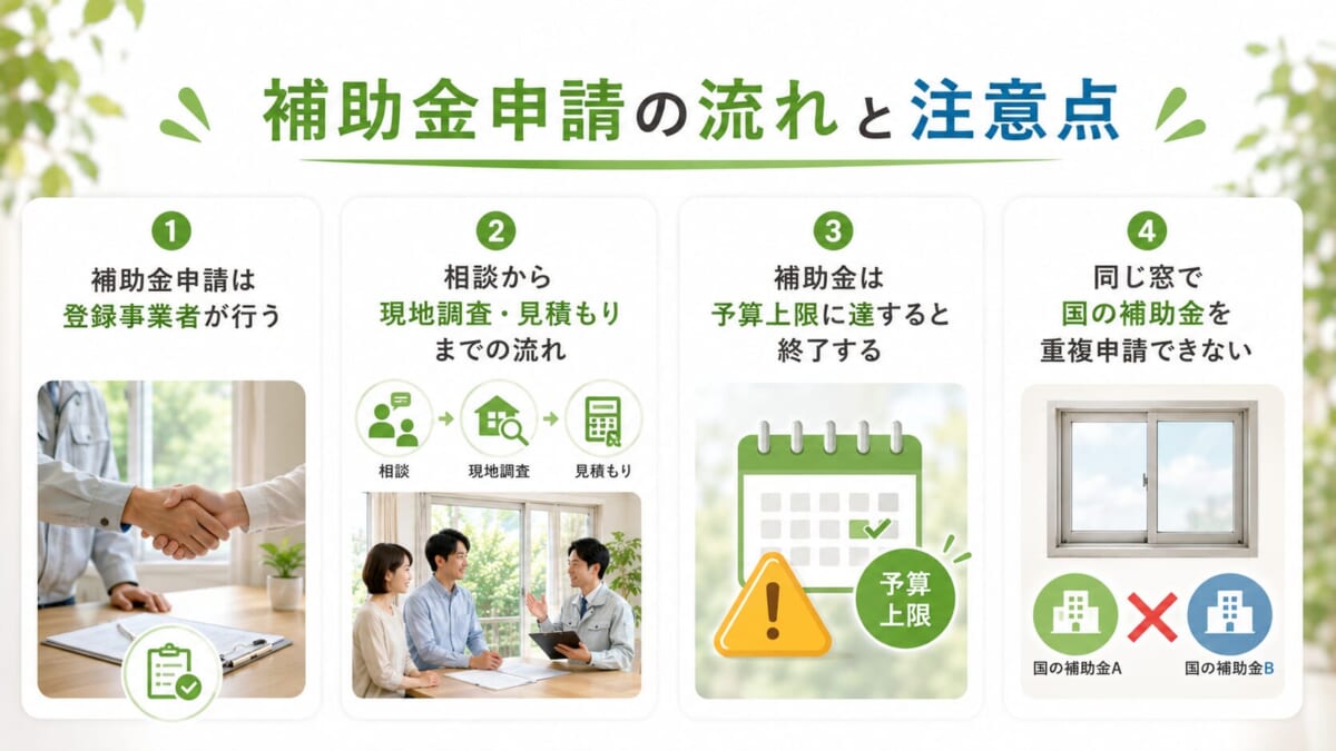 補助金申請の流れと注意点