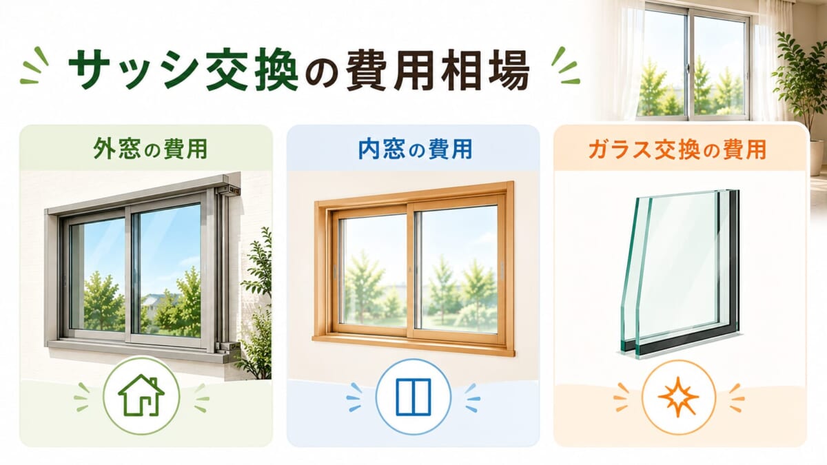サッシ交換の費用相場