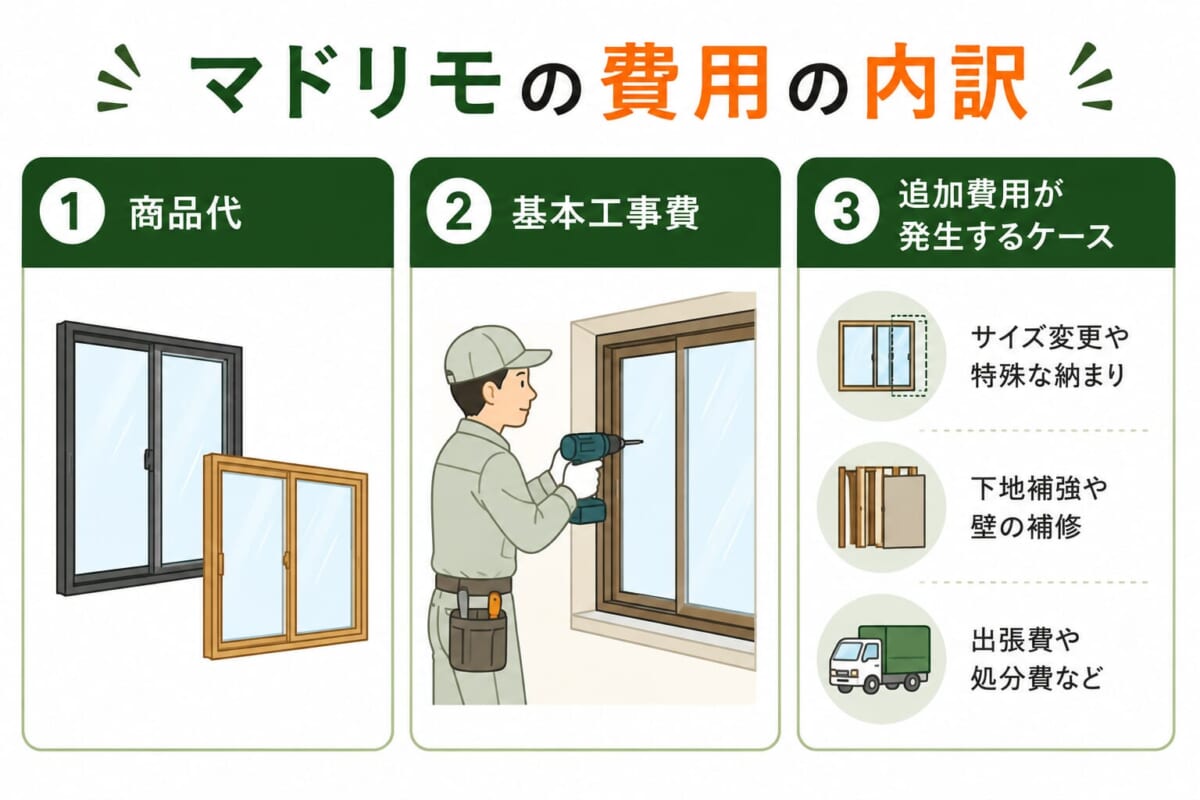 マドリモの費用の内訳