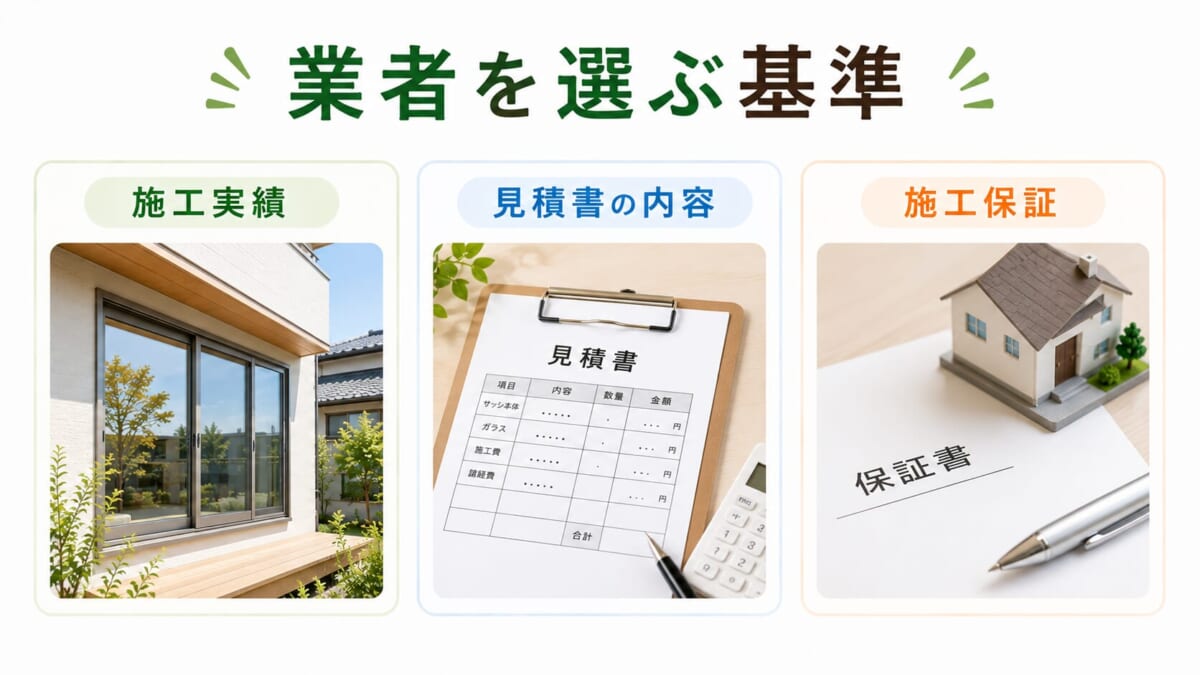 業者を選ぶ基準