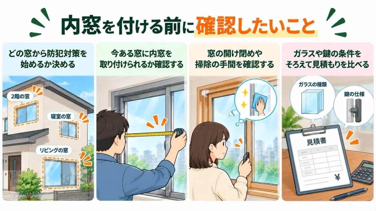 内窓を付ける前に確認したいこと