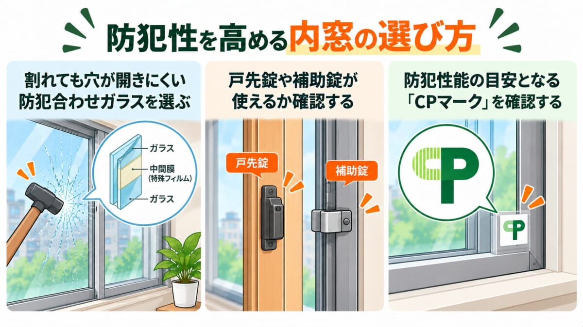 防犯性を高める内窓の選び方