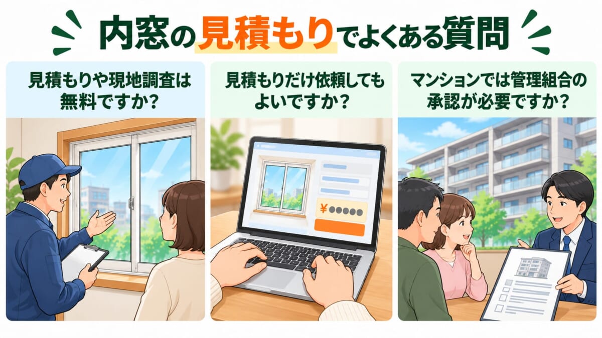 内窓の見積もりでよくある質問