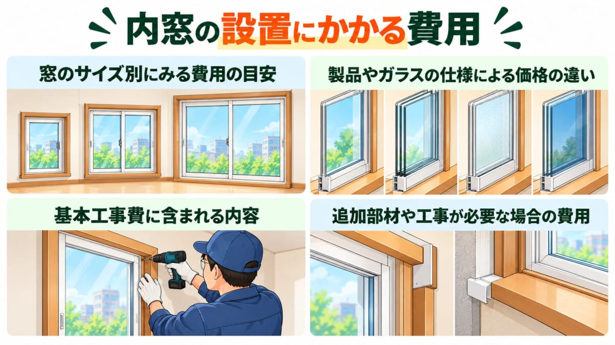 内窓の設置にかかる費用