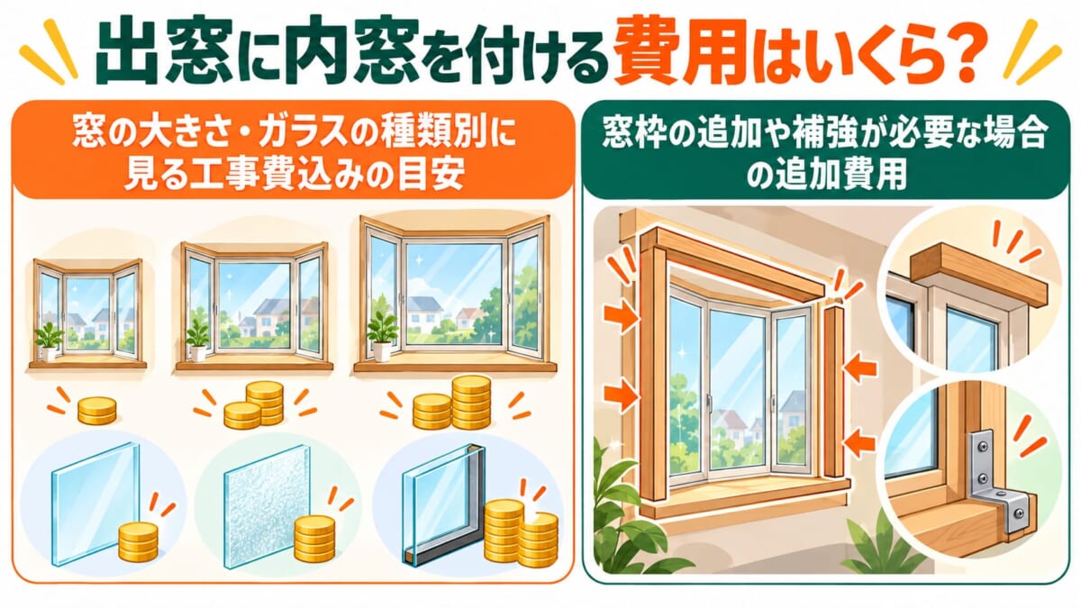 出窓に内窓を付ける費用はいくら？